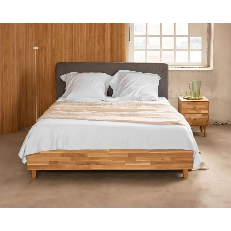 Lit coffre chêne 180x200 collection Classy