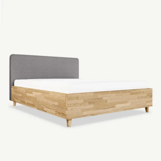 Lit coffre chêne naturel collection Classy