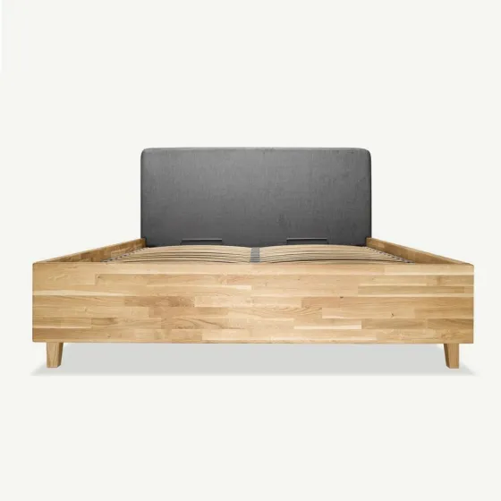 Lit coffre chêne chambre adulte collection Classy