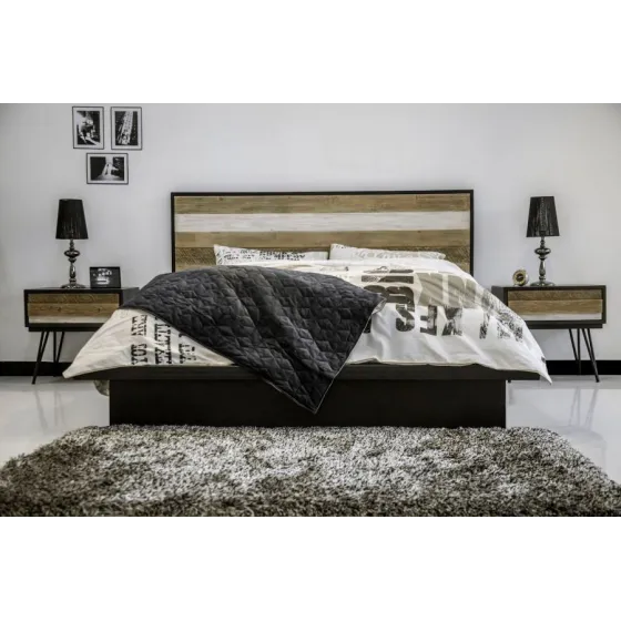 Chevet bois massif naturel acacia 1 tiroir Lya