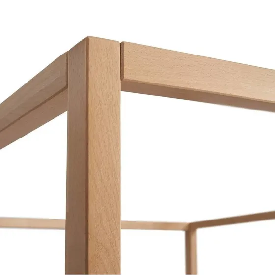 Lit baldaquin solide 100% en bois massif collection NICEA