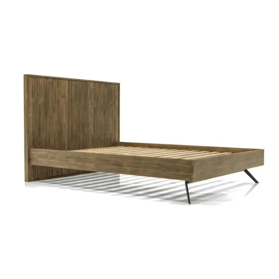 Lit bois 180x200 acacia massif naturel Kya