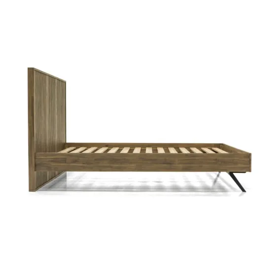 Lit bois 180x200 acacia massif naturel Kya