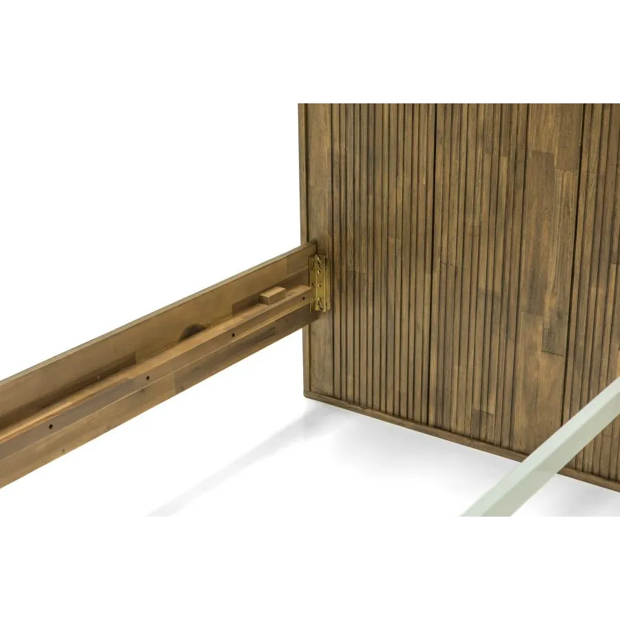 Lit bois 180x200 acacia massif naturel Kya
