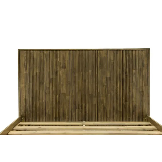 Lit bois 180x200 acacia massif naturel Kya