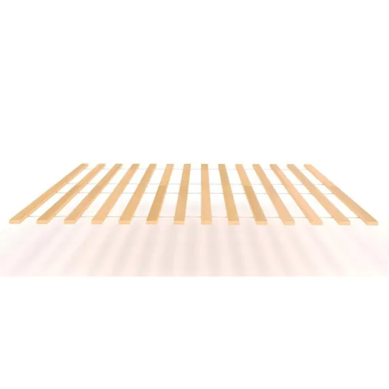 Sommier à lattes en bois massif fagot 140x190 - Gamme Slimwood