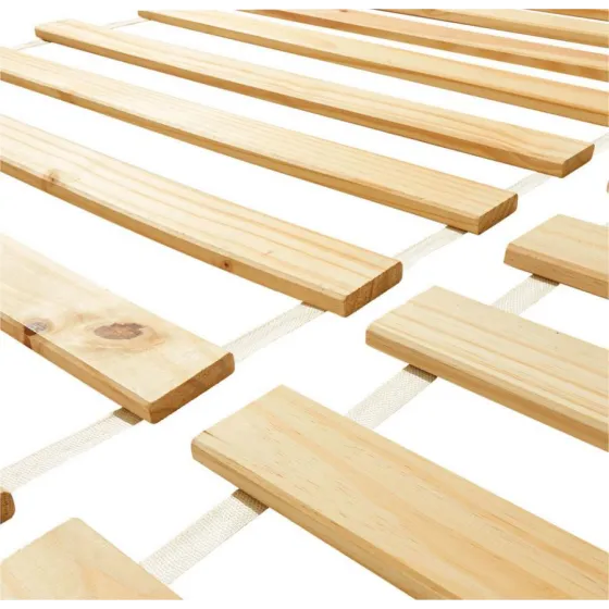 Sommier à lattes en bois massif fagot 160x200 - Gamme Slimwood