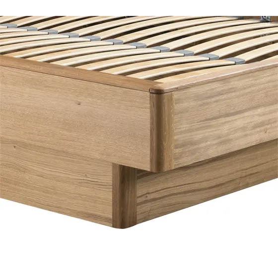 Lit coffre bois avec sommier 48 lattes flexibles collection VERONA
