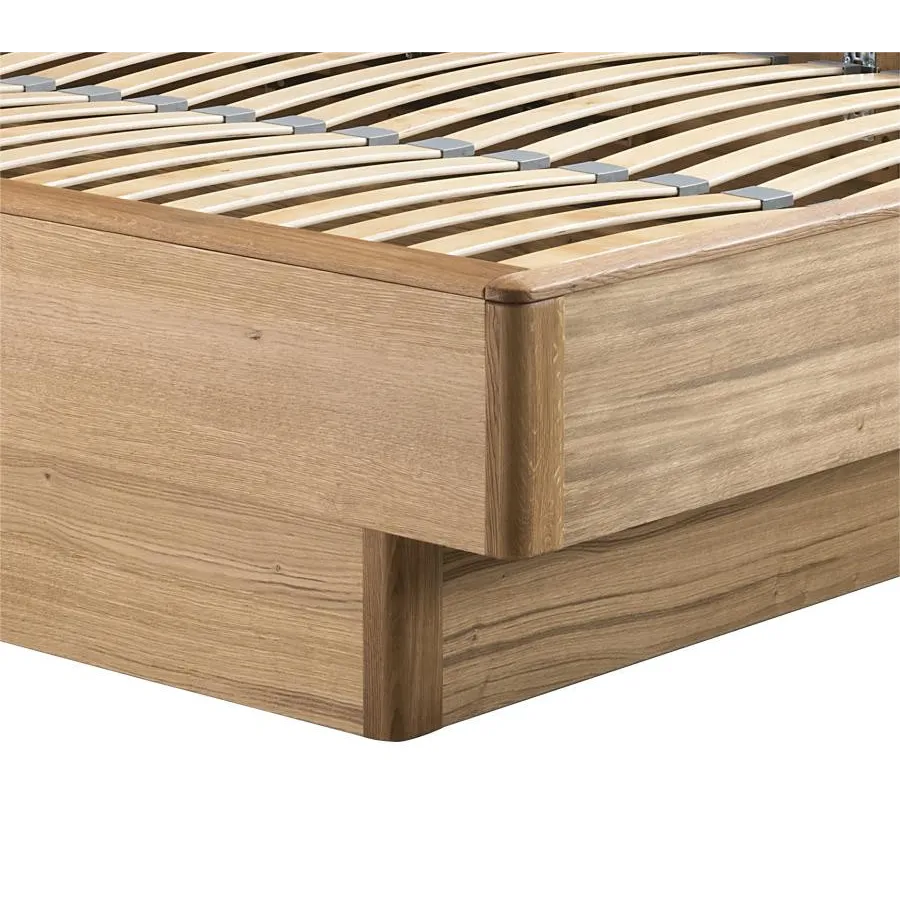 Lit coffre bois avec sommier 48 lattes flexibles collection VERONA
