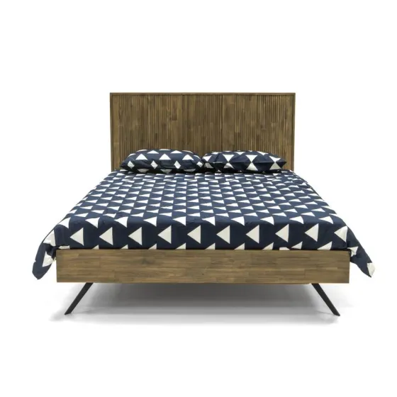 Lit bois 180x200 acacia massif naturel Kya