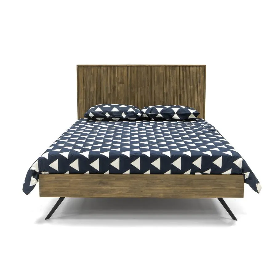 Lit bois 180x200 acacia massif naturel Kya