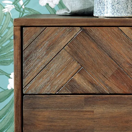 Buffet bois massif acacia coloris marron Ash