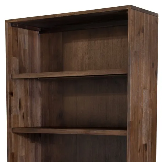 Bibliothèque bois naturel massif acacia Ash