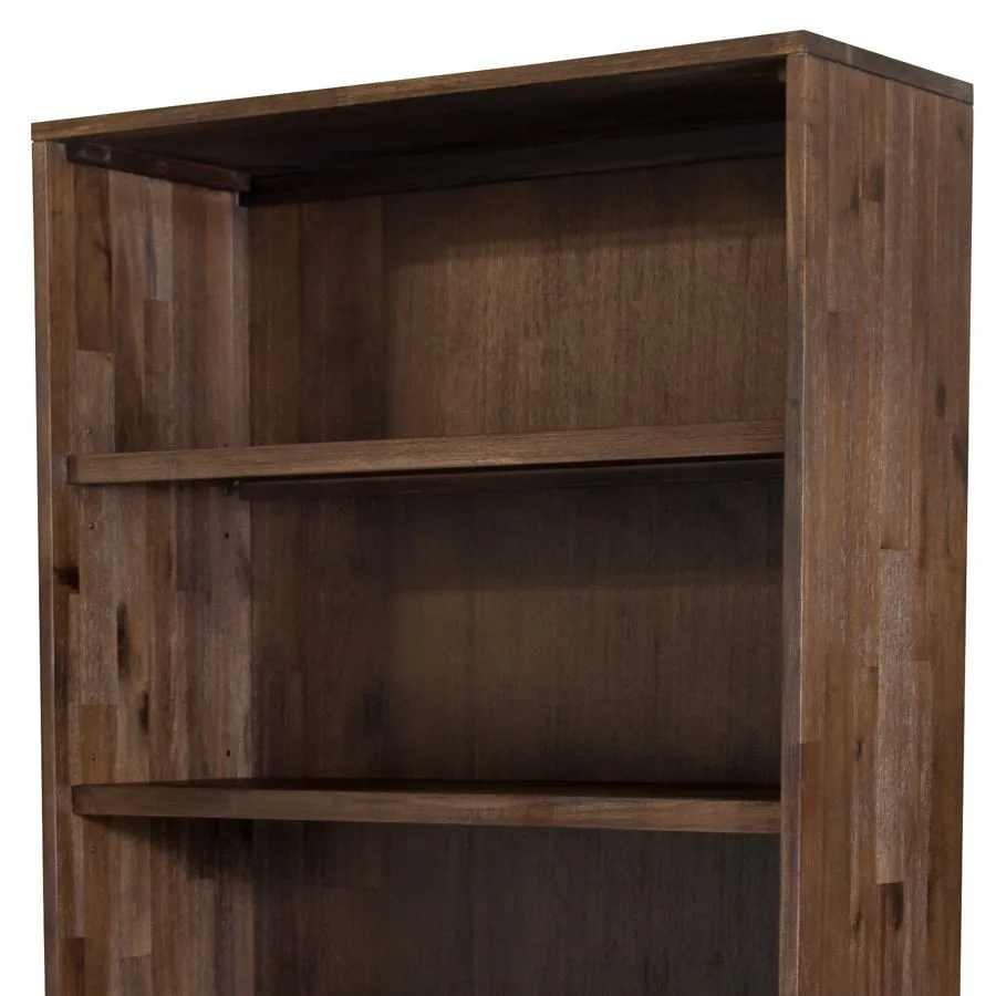 Bibliothèque bois naturel massif acacia Ash