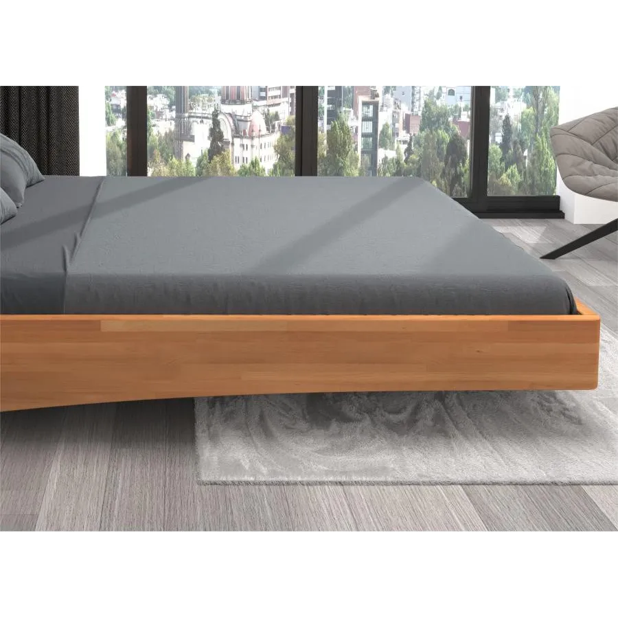 Lit design en bois collection Levito