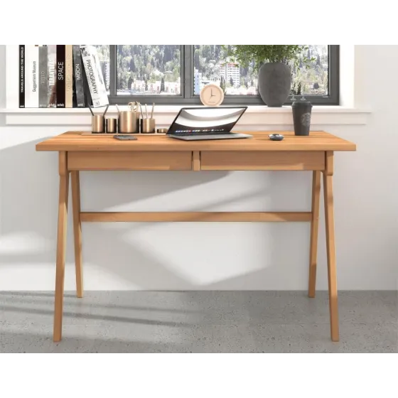 Bureau bois naturel collection Niko