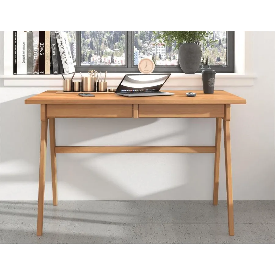 Bureau bois naturel collection Niko