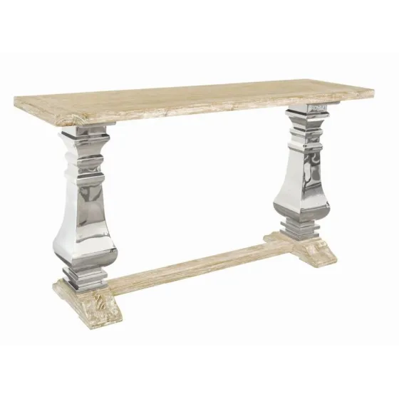 Console bois chêne massif collection Glam