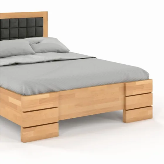 Lit 2 places en bois finition haut de gamme collection PRADO