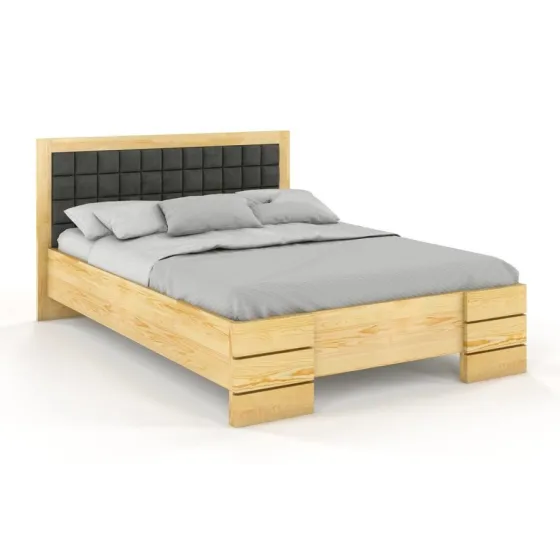 lit en pin 140x200 finition naturel collection PRADO