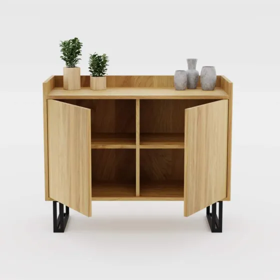 Commode en chêne naturel collection Luano