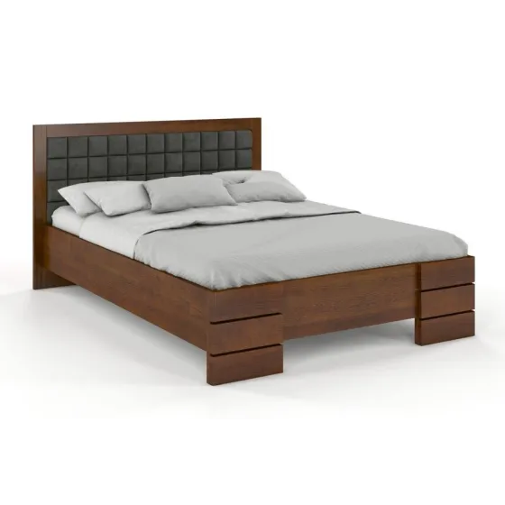 lit en pin 140x200 finition noyer collection PRADO