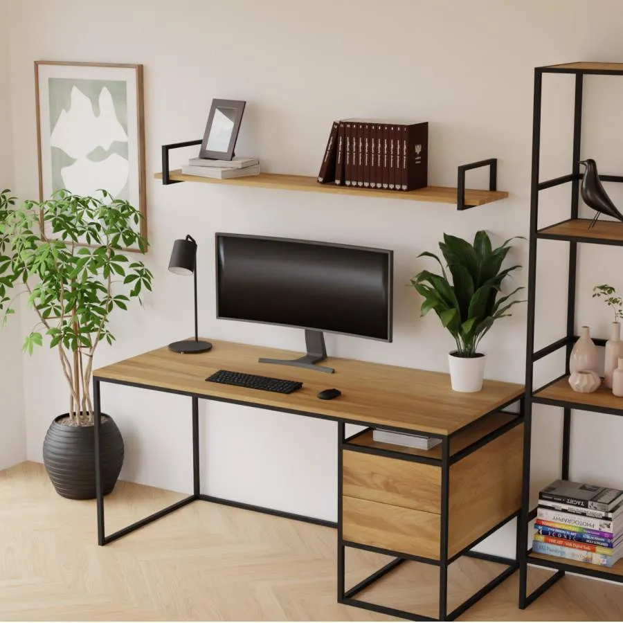 Bureau moderne en bois collection Loft