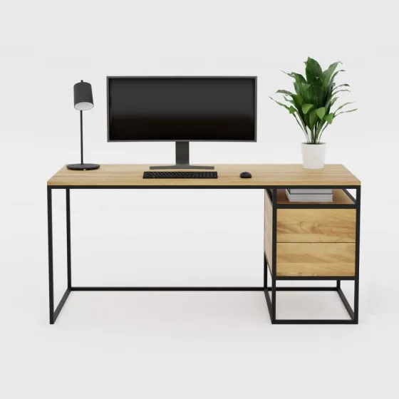 Bureau bois et métal collection Loft