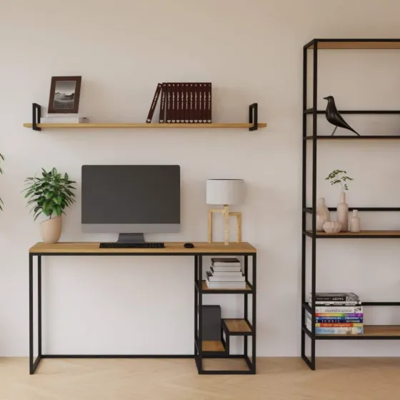 Bureau en bois et métal collection Loft