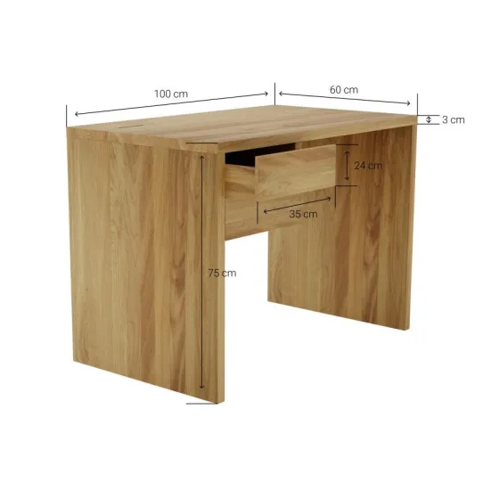 Superbe bureau en bois collection Mody