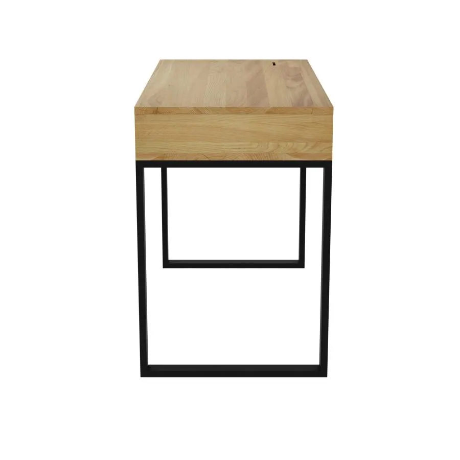 Bureau en chêne et acier collection LUZZ