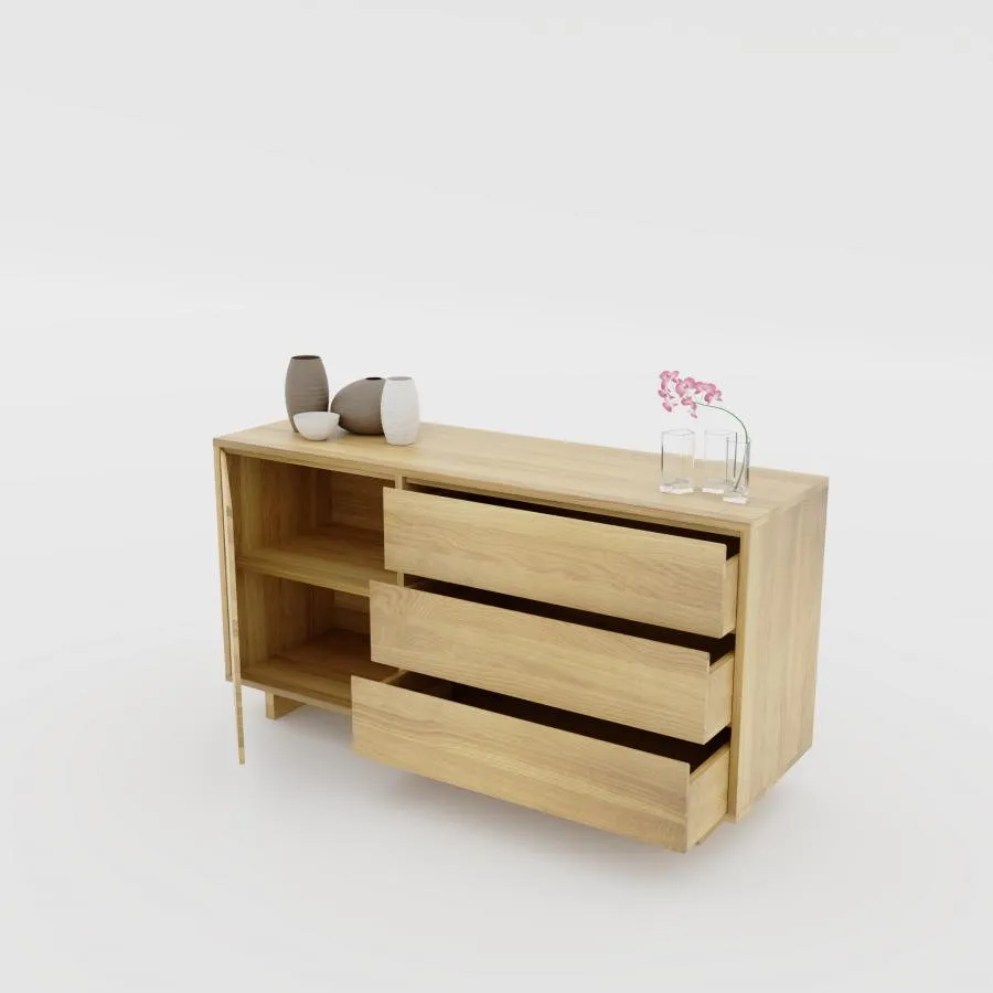 Buffet en bois avec tiroirs collection Hey