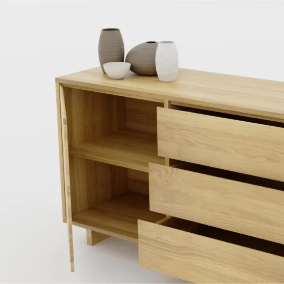 Superbe buffet en bois massif collection Hey
