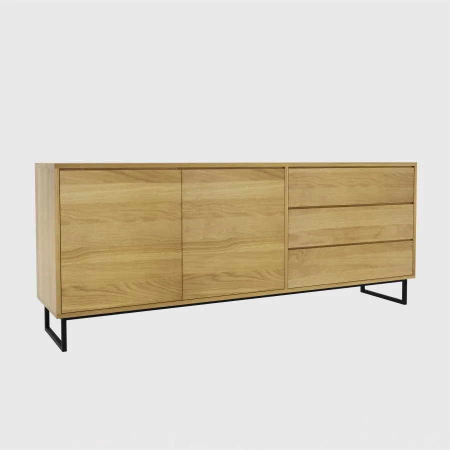 Bahut bois métal collection Loft