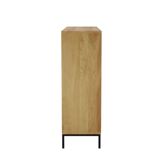 Buffet bois avec pieds métal noir collection Smooth