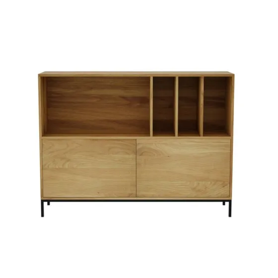Buffet bois et métal noir collection Smooth