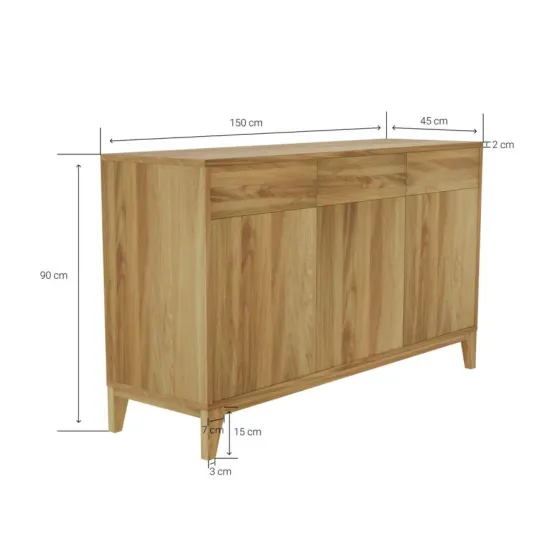 Grand buffet bois collection Luneo