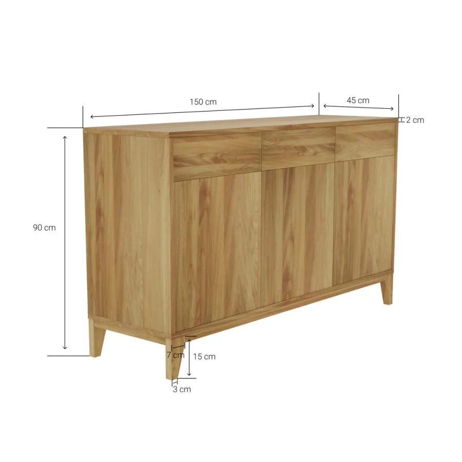 Grand buffet bois collection Luneo