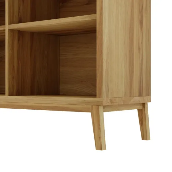 Bibliothèque basse bois naturel collection Luzz