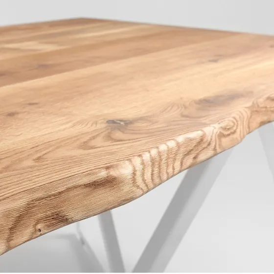 Table de repas plateau chêne massif collection Novo