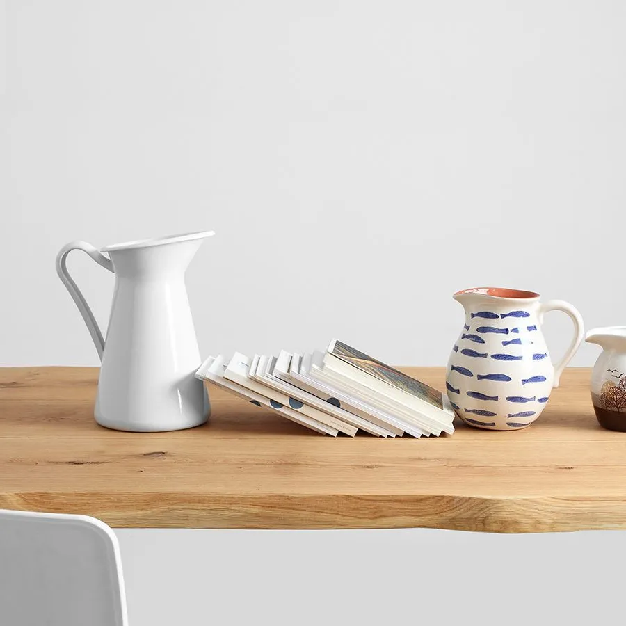 Table de repas plateau chêne naturel collection Novo