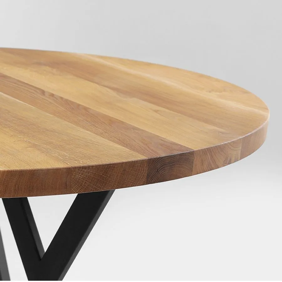 Table ronde bois plateau 120 cm collection TREND