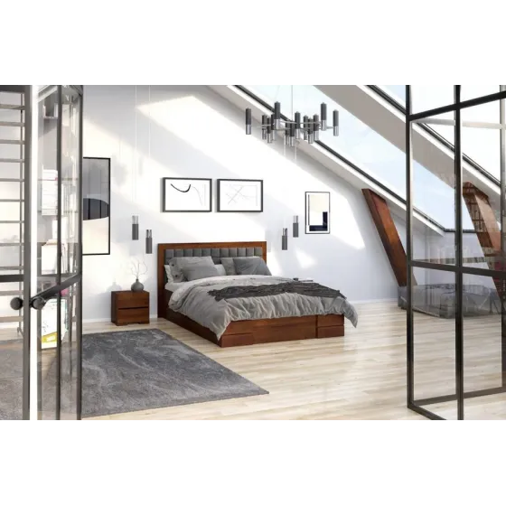 lit rangement bois pour chambre moderne collection PRADO
