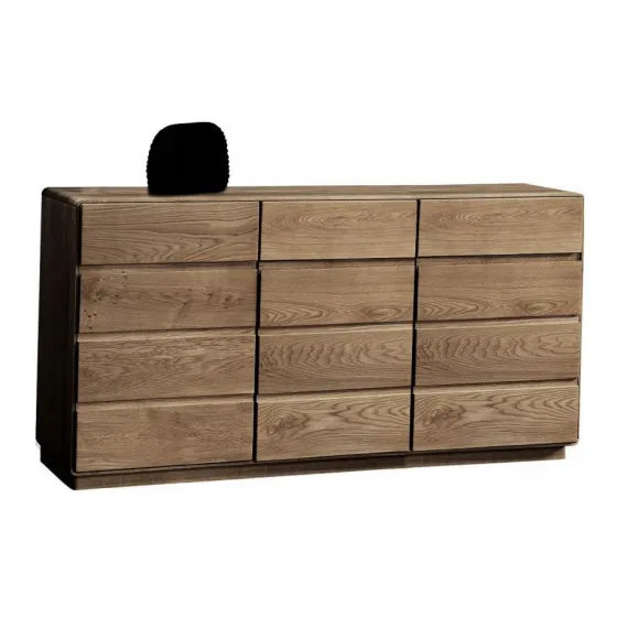 Grande commode bois foncé chambre adulte collection VERONA