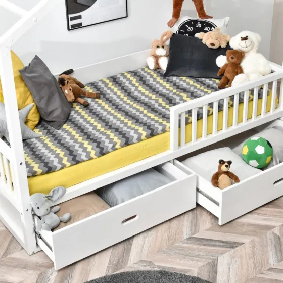 Lit cabane 90x200 chambre enfant collection SPOT