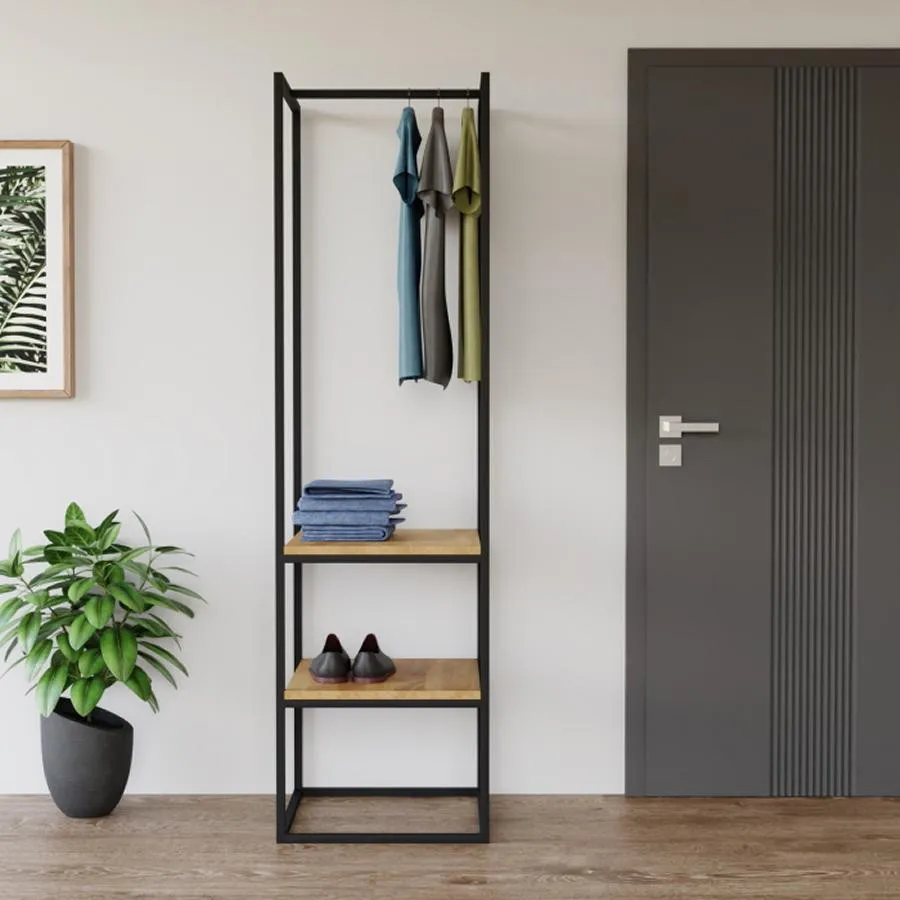 Porte manteau métal et bois naturel collection Luzz