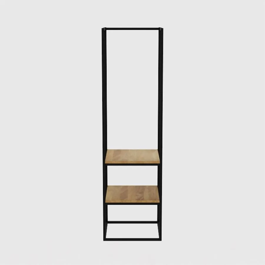 Porte manteau métal noir et bois collection Luzz
