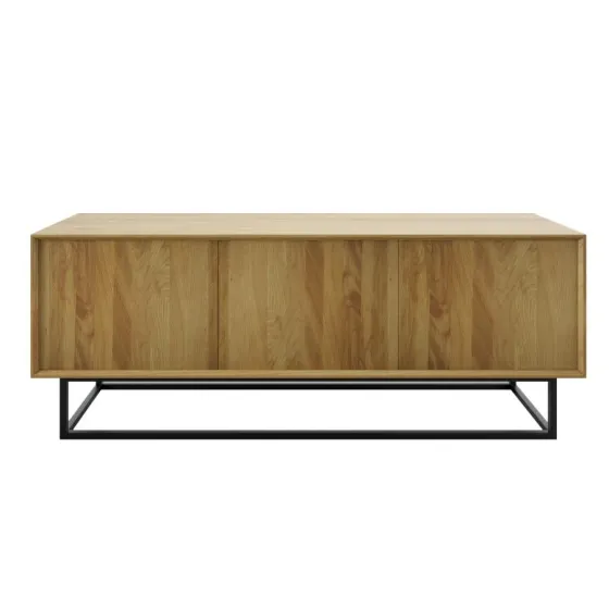 Buffet bois et métal noir collection Scandic