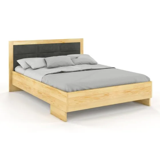 Lit en bois pin massif finition naturel collection  NEY