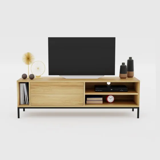 Meuble TV chêne  collection Smooth